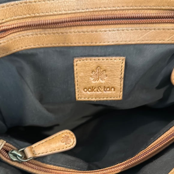 Elegant Tan Leather Women's Backpack - Picture 5 of 5